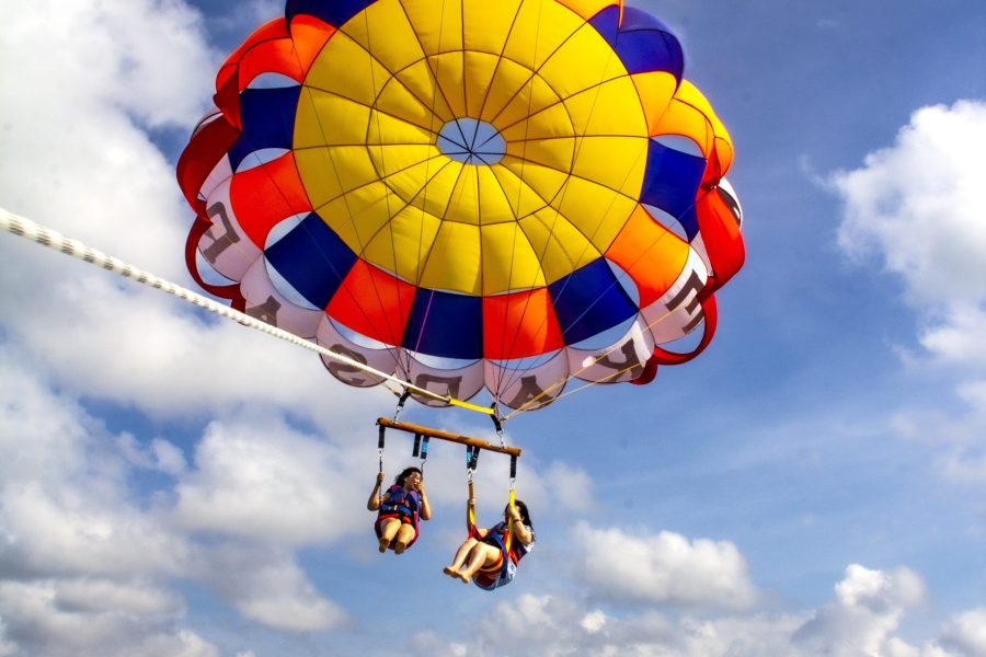 Parasailing From Boat