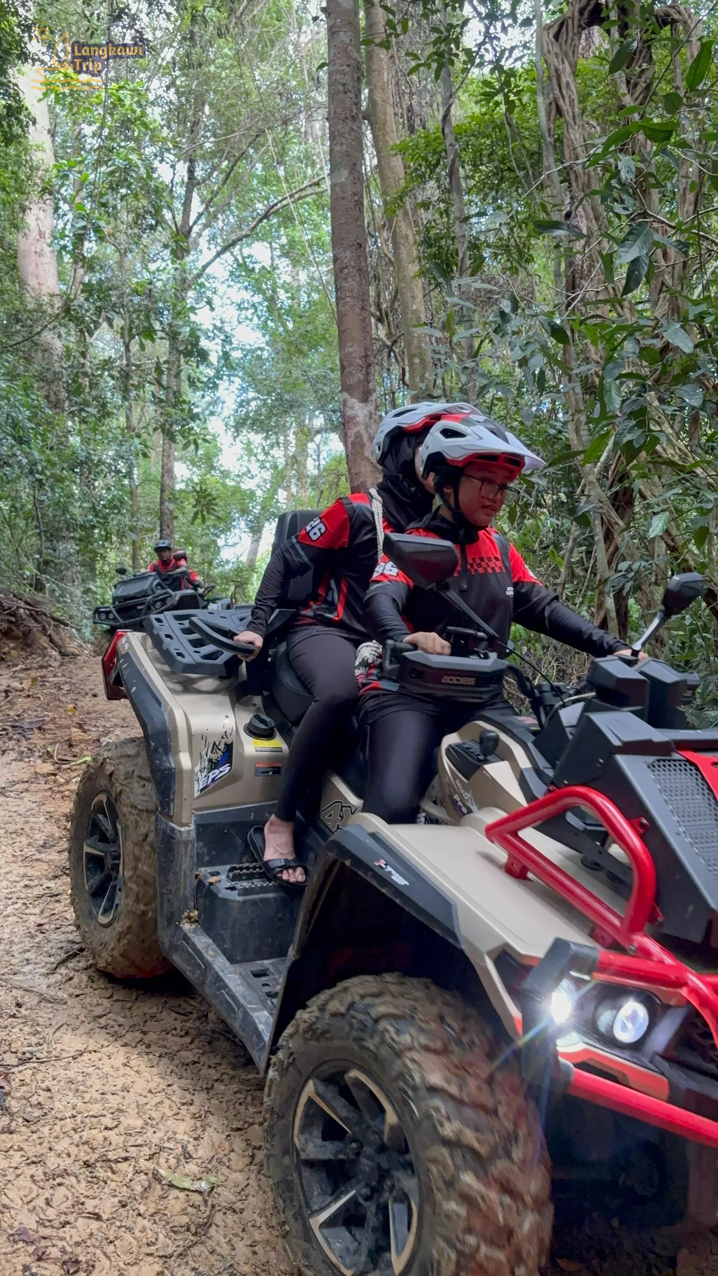 Muddy ATV trail that bring excitement