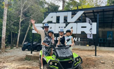 Family enjoying ATV safari Langkawi